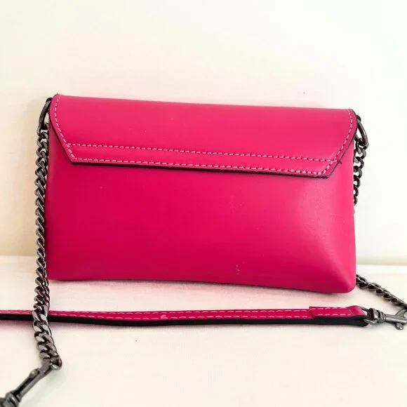 Bright Pink Leather Bag - Picture 2 of 3
